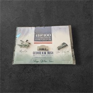 41@100 Celebration Pin Set" from the George H.W. Bush Presidential‎ Library